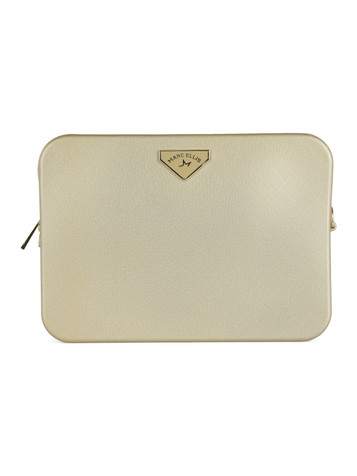 ORO | Borsa a mano FLAT FLOWE 26 effetto saffiano