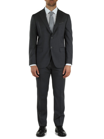 GRIGIO SCURO | Abito due pezzi in lana vergine Drop 6R