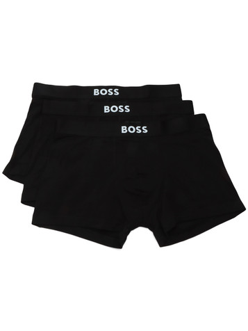 NERO | Il set BOSS ONE comprende tre paia di parigamba in cotone stretch