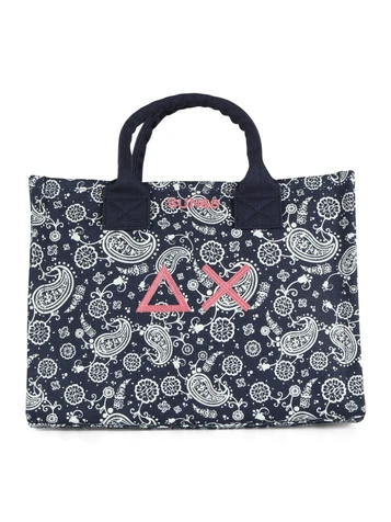 BLU SCURO | BEACH: Borsa shopping CALI Midi in canvas