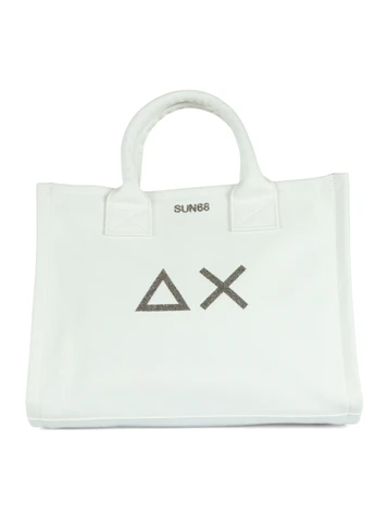 BIANCO | BEACH: Borsa shopping CALI Midi in canvas