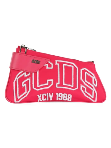 FUCSIA | Borsa a spalla COMMA NOTTE con ricamo logo