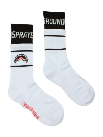 BIANCO | Calzini in misto cotone con motivo logo