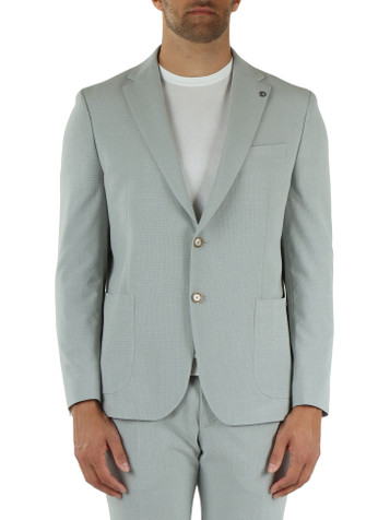 GRIGIO CHIARO | Giacca Modern fit EDWARD in misto viscosa e lana
