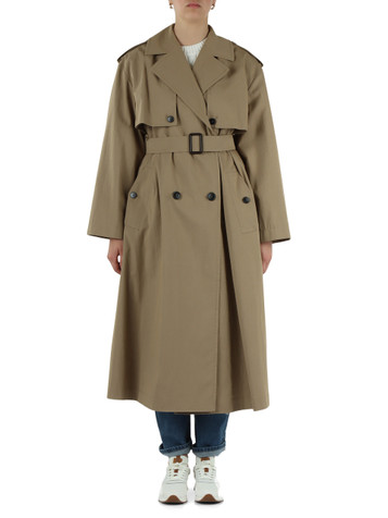 BEIGE | Trench in misto cotone GIUNCHI