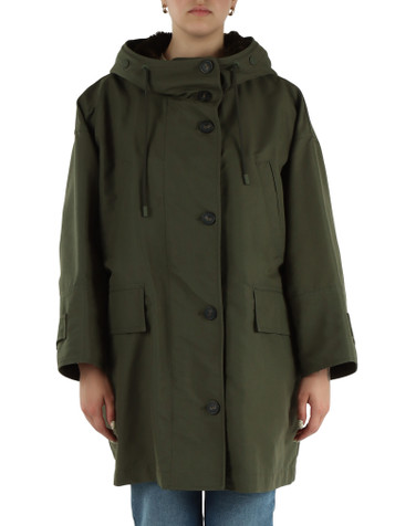 VERDE | Parka in canvas antigoccia GATTI con gilet interno rimovibile ed indossabile