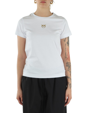 BIANCO | T-shirt in cotone BUSSOLOTTO con stampa logo