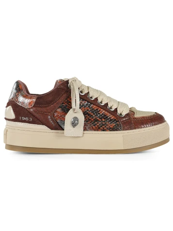 MARRONE | Sneakers SOUTHBANK TAG stampa snake