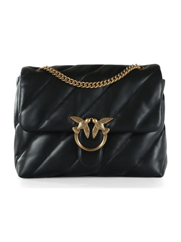 NERO | Borsa a tracolla in pelle trapuntata LOVE PUFF BIG CL.