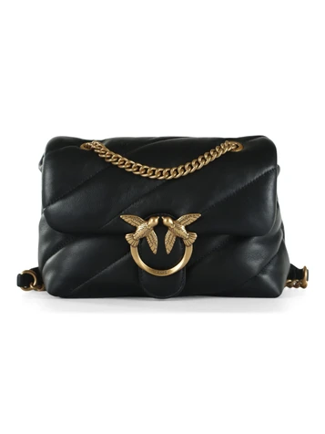 SALMONE | Borsa a tracolla in pelle trapuntata LOVE PUFF MINI CL.
