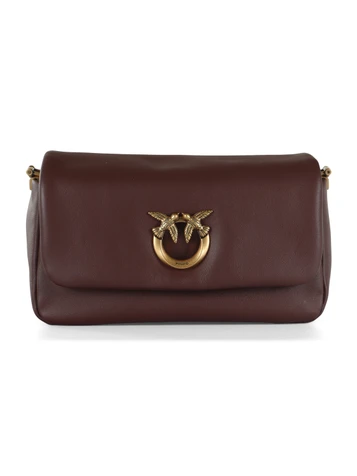 MARRONE | Borsa a tracolla in pelle CLICK SOFT HORIZONTAL MINI