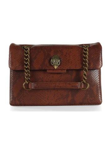 pitonato marrone | Borsa a spalla LEATHER KENSINGTON