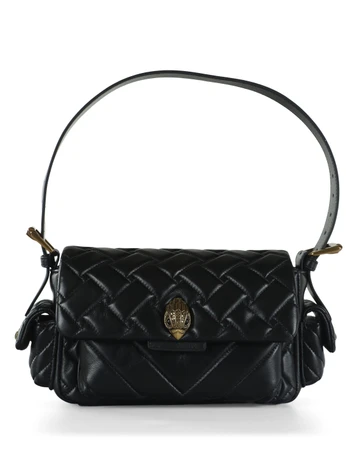 NERO | Borsa a spalla in pelle trapuntata KENSINGTON MULTIPOCKET