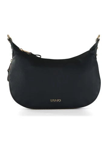 NERO | Borsa hobo effetto martellato KALISKA Medium
