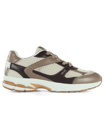MARRONE | Sneakers in pelle e tessuto COOPER 01