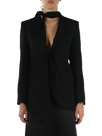NERO | Giacca in crepe enver satin OTTONE