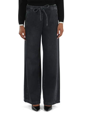 GRIGIO SCURO | Pantalone jeans gamba larga TRIONFO