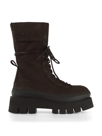 MARRONE | Anfibi in pelle nabuk CPH691