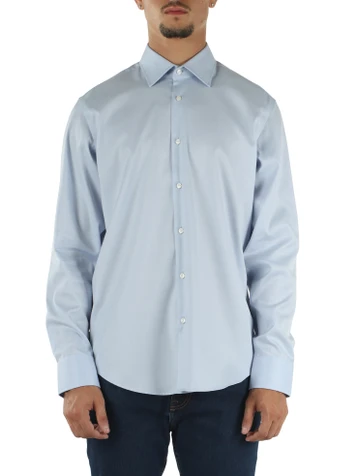 AZZURRO | Camicia regular fit easy iron in cotone