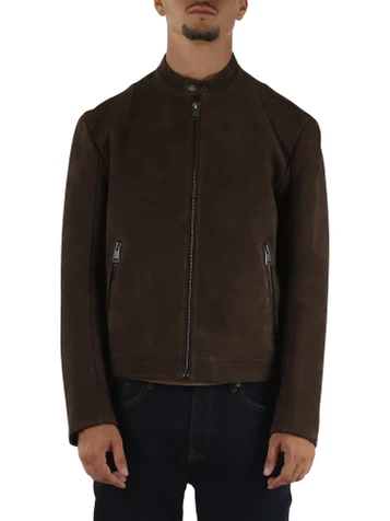 MARRONE | Giacca in suede