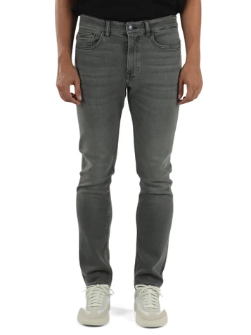 GRIGIO | Pantalone jeans cinque tasche DELAWARE slim fit