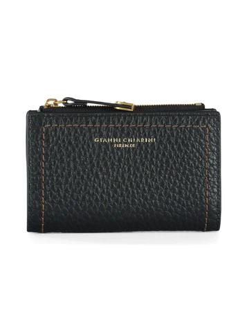 NERO | Portafoglio in pelle martellata BUBBLE Small