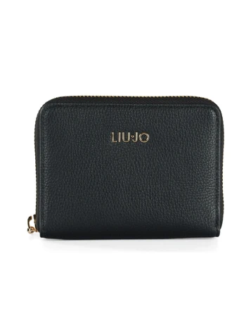 NERO | Portafoglio con zip CALIWEN Medium
