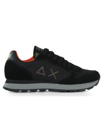 NERO | Sneakers in pelle e tessuto TOM FLUO