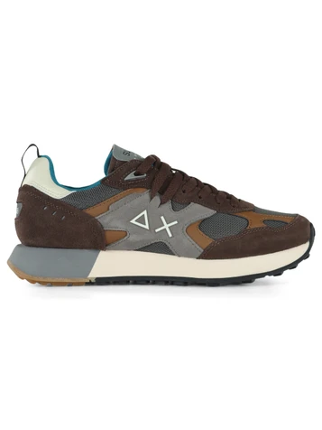 MARRONE | Sneakers in pelle ed ecopelle JAKI OUTDOOR