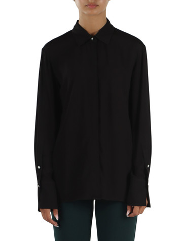 NERO | Camicia in crepe di viscosa