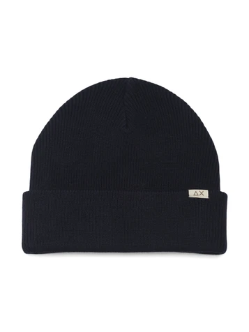 BLU SCURO | Cappello in misto lana merino