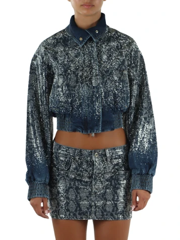 BLU | LIU JO feat. ELODIE: Giacca in denim con strass