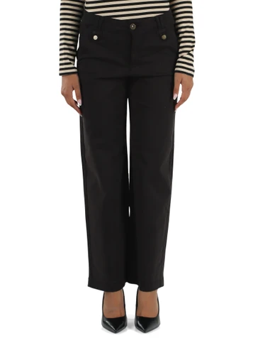 NERO | Pantalone in cotone e lyocell
