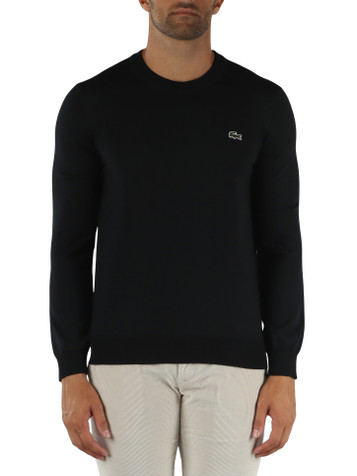 NERO | Maglia girocollo in misto lana Regular Fit