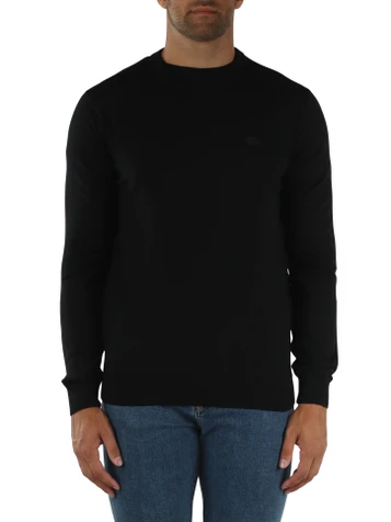NERO | Maglia girocollo in lana regular fit