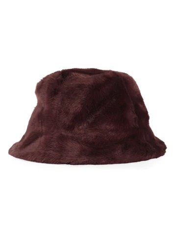 MERLOT | Cappello a secchiello in ecopelliccia