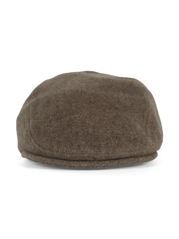 BRAUN | Wollmischung-Coppola mit Logo-Patch