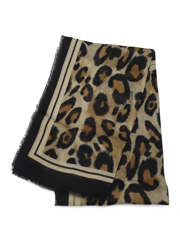 leopardato | Foulard quadrato in modal AEROSI