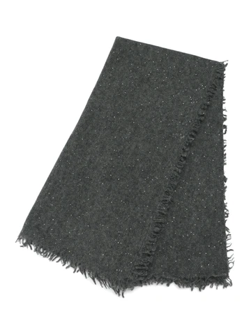 GRIGIO | Foulard quadrato FATUO in lana e cashmere