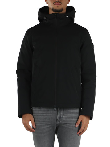 NERO | Piumino liscio in tessuto stretch impermeabile DURABILITY