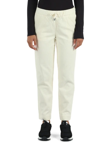 PANNA | Pantaloni con coulisse in velluto a costine