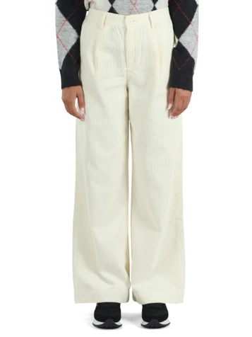 PANNA | Pantaloni gamba larga in velluto a costine