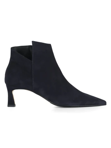 BLU SCURO | Stivaletto tacco medio in suede