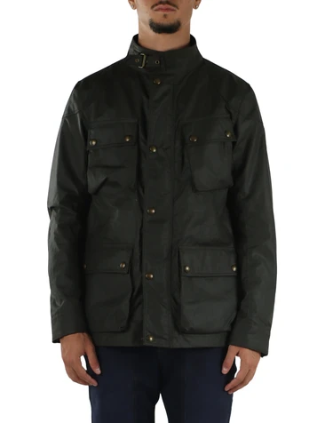 VERDE SCURO | Giacca FIELDMASTER in cotone cerato British Millerain da 6 oz
