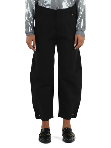 NERO | Pantalone balloon in misto viscosa