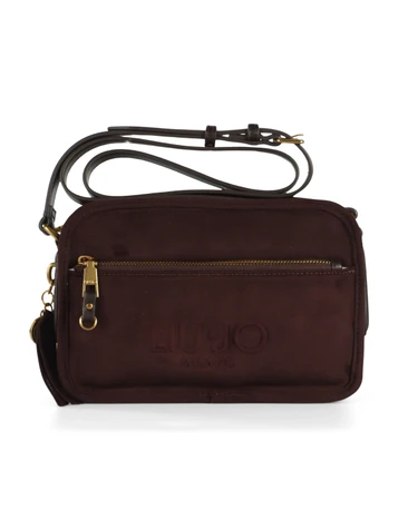 MARRONE | Borsa a tracolla in ecosuede AGENI Medium