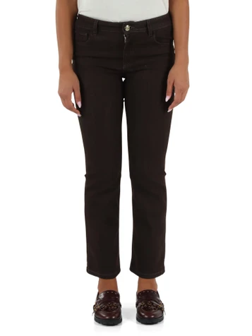 MARRONE | Pantalone jeans cinque tasche MEMO