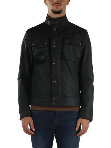 NERO | Giacca RACEMASTER in cotone cerato British Millerain da 8 oz