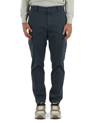 BLU | Pantalone cargo regular fit in cotone stretch