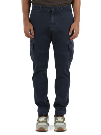 BLU | Pantalone cargo regular fit in cotone stretch